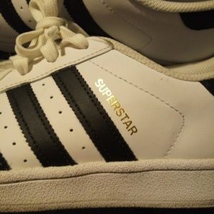 Black and white Adidas